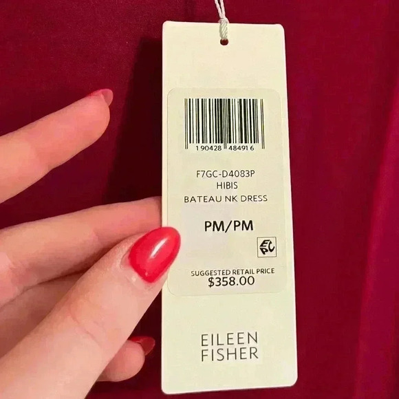 NWT Eileen Fisher Asymmetrical Dress - Picture 6 of 10